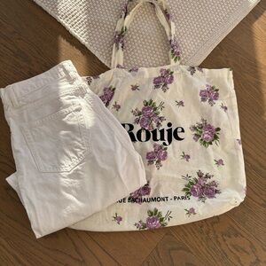 Rouje White Concorde Denim 25 Waist
